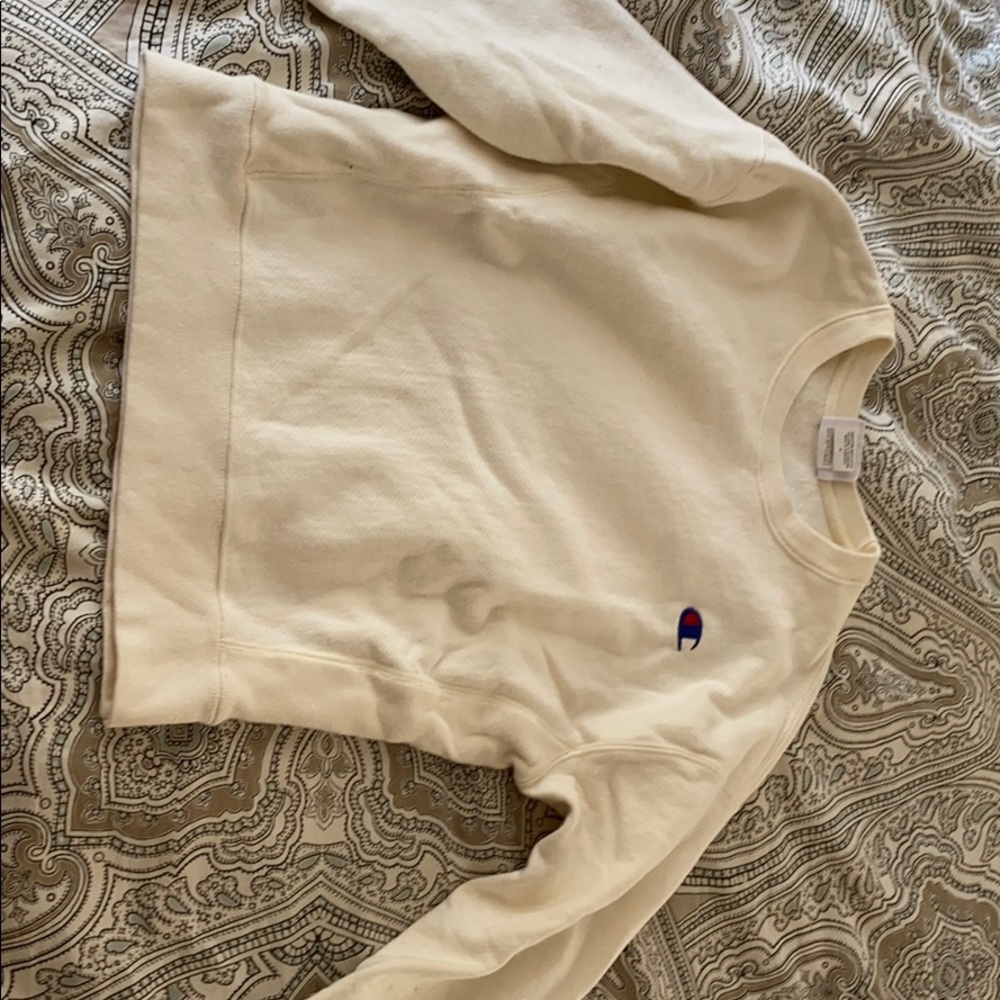 Champion off white crewneck